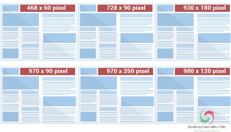 Kích thước chuẩn của banner dạng chữ nhật ngang